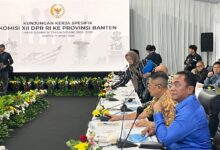 Anggota Komisi XII DPR RI Sigit Karyawan Yunianto saat melaksanakan kunjungan kerja spesifik Komisi XII DPR RI ke PT Pertamina Fuel Terminal Tanjung Gerem, Provinsi Banten
