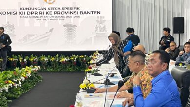 Anggota Komisi XII DPR RI Sigit Karyawan Yunianto saat melaksanakan kunjungan kerja spesifik Komisi XII DPR RI ke PT Pertamina Fuel Terminal Tanjung Gerem, Provinsi Banten