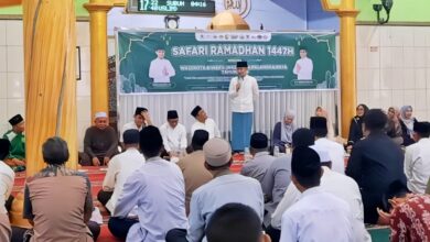 Pemko Palangka Raya saat menggelar Safari Ramadhan di Masjid Al-Amin, Kecamatan Bukit Batu.