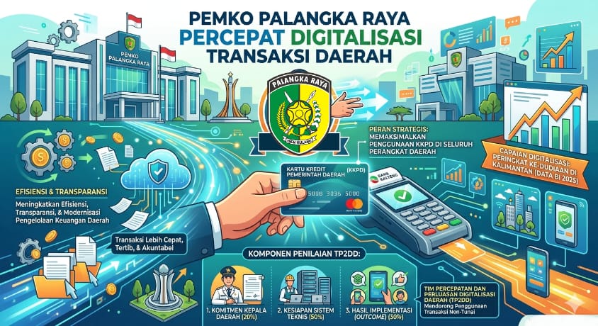 Pemko Palangka Raya Percepat Digitalisasi Transaksi Daerah