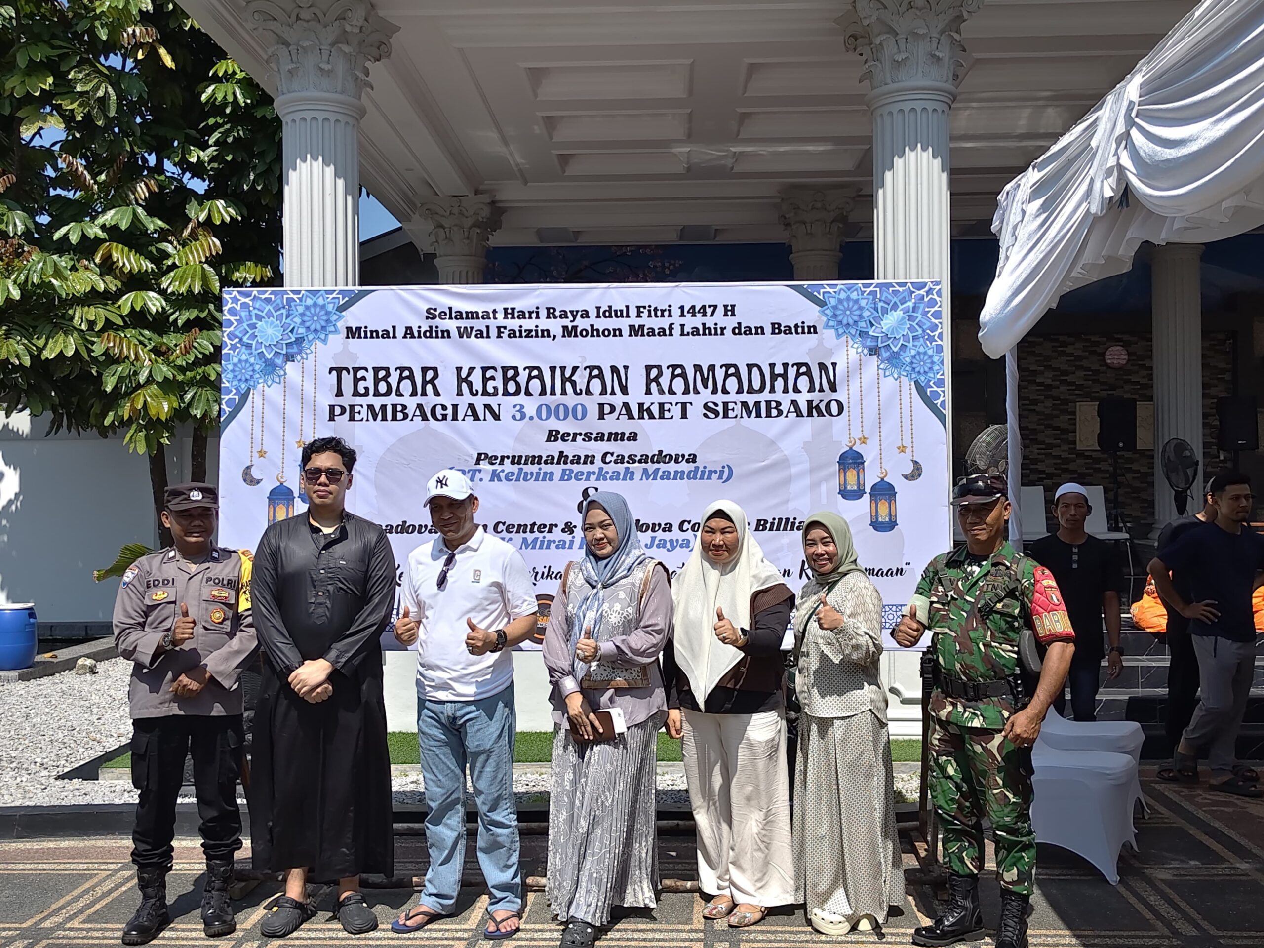 Casadova Bagikan 3.000 Paket Sembako Ramadan untuk Warga dan Petugas Kebersihan di Palangka Raya