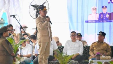 Gubernur Kalimantan Tengah, H. Agustiar Sabran saat menyampaikan sambutannya di Sampit, Kotawaringin Timu