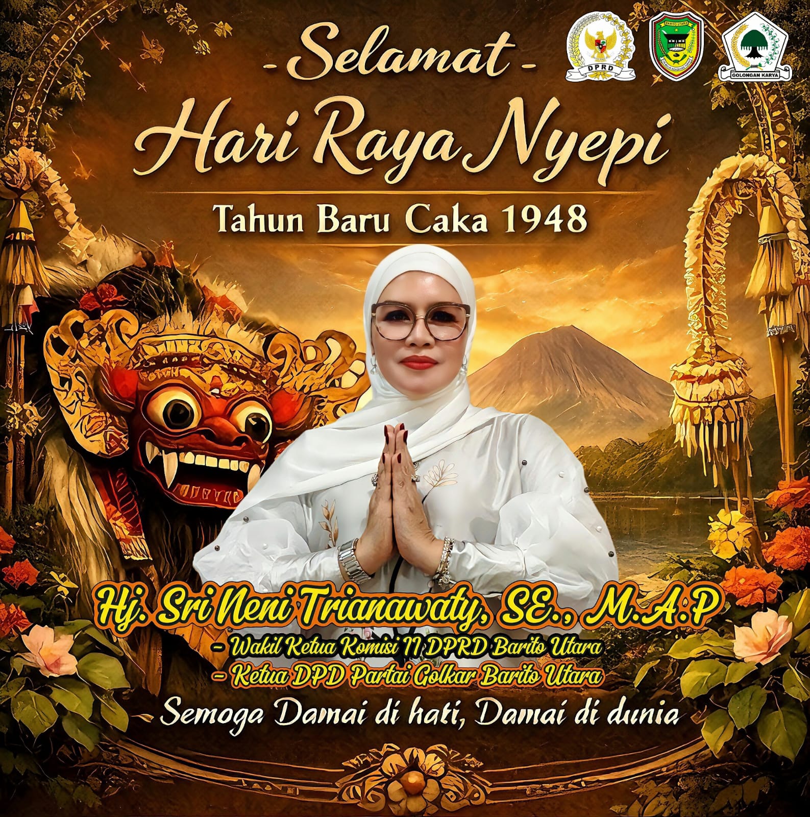 Wakil Ketua Komisi II DPRD Barito Utara, Hj. Sri Neni Trianawaty, SE., M.A.P