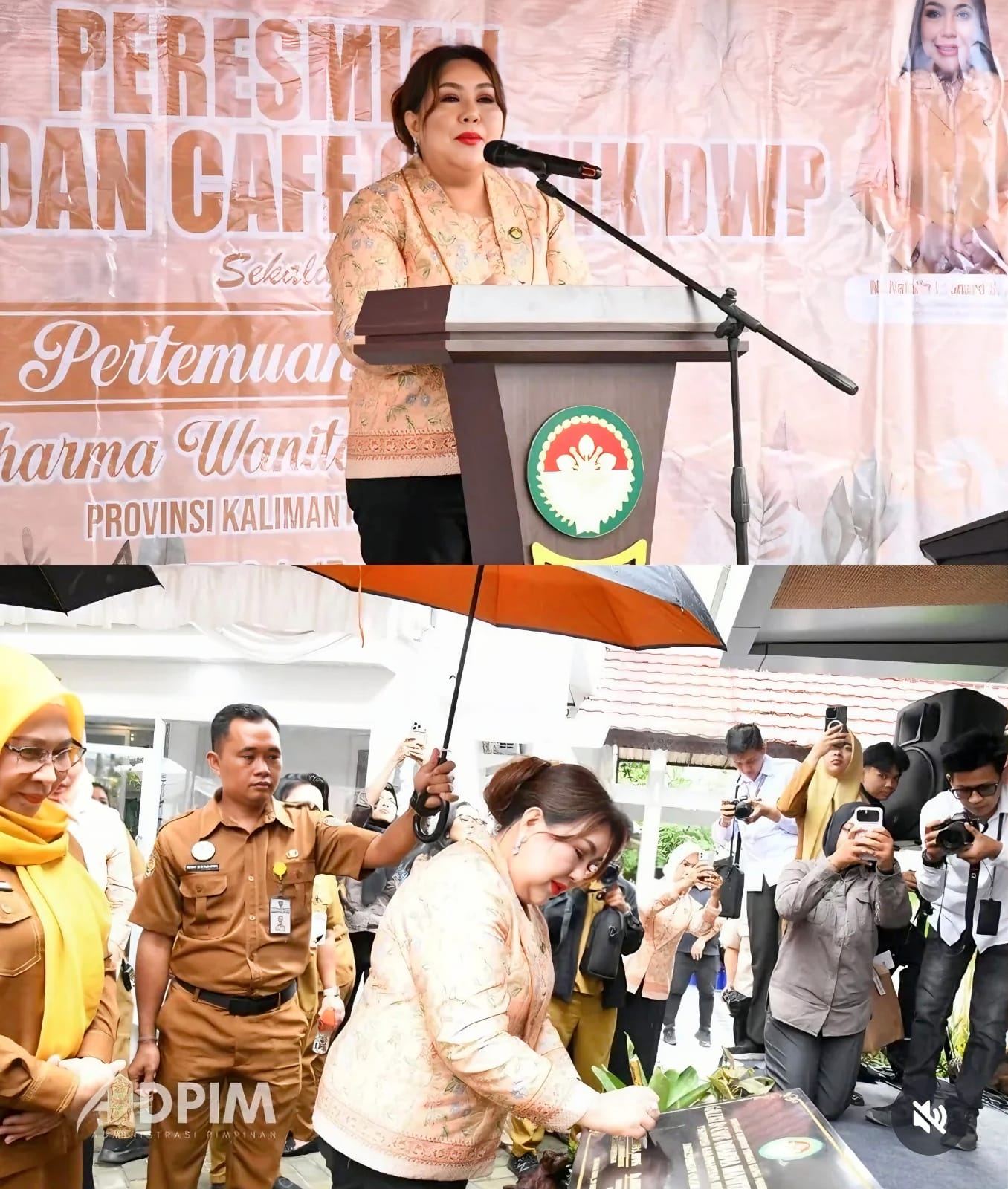 Plt. Ketua DWP Kalteng, Ny. Natalin Leonard S. Ampung