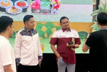 Ketua Pengprov ORADO Kalteng Rusdi dan jajaran saat mengecek lokasi acara di Duta Mall.