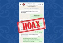 Oknum yang mencatut nama Pj. Sekda Kalteng, Linae Victoria Aden.