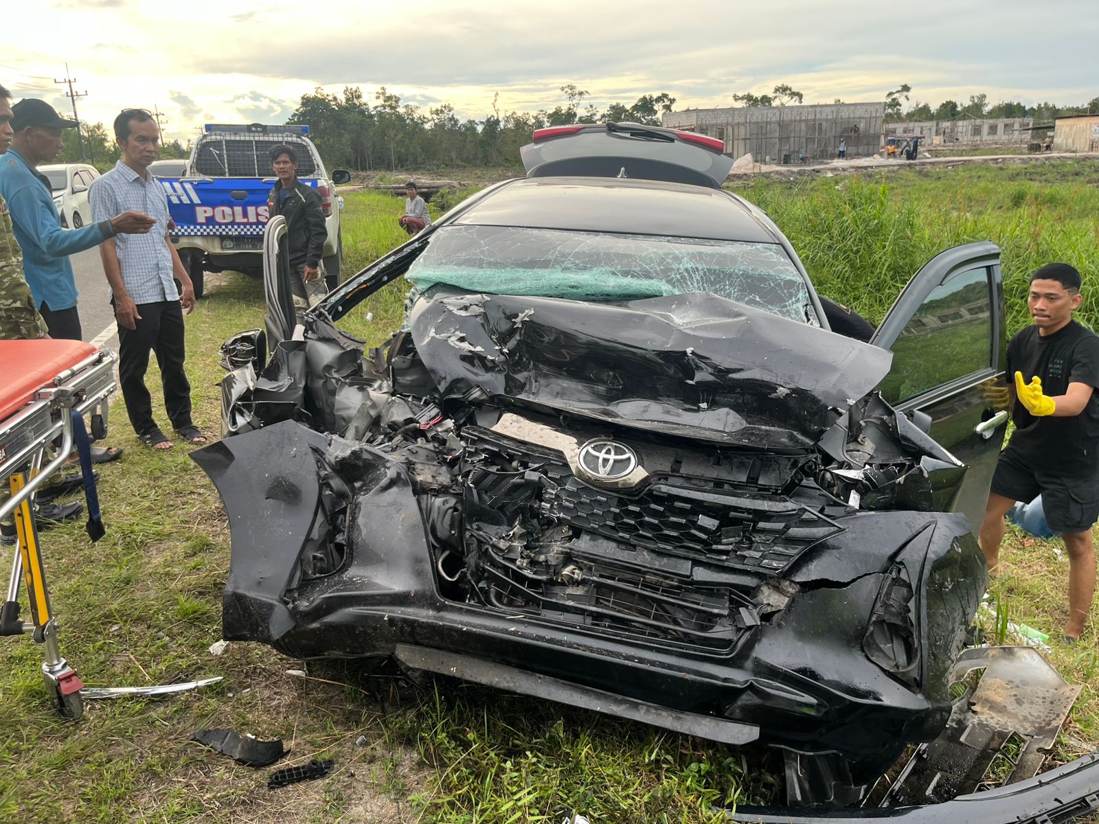 Adu Banteng di Km 41 Tjilik Riwut, Satu Penumpang Tewas