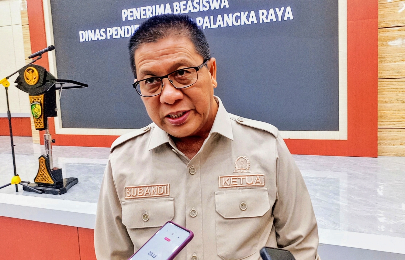 Ketua DPRD Kota Palangka Raya Subandi.
