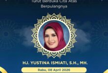 Ucapan duka dari Anggota Komisi III DPRD Kalteng sekaligus Ketua DPW Partai NasDem Kalteng, Hj. Faridawaty Darland Atjeh, SE., MM