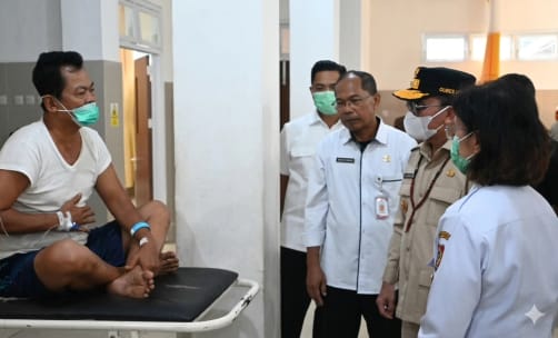 Gubernur Kalimantan Tengah, H. Agustiar Sabran, saat melakukan inspeksi mendadak di RSUD dr. Doris Sylvanus