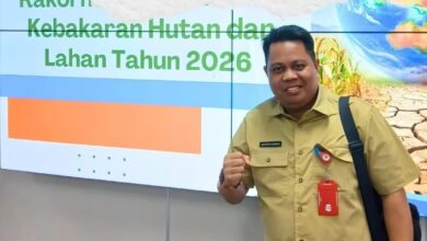 Kepala Dishut Prov. Kalteng, H. Agustan Saining saat menghadiri Rakor Pengendalian Karhutla di Jakarta