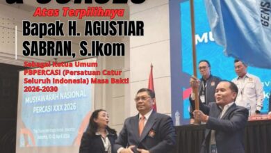 Ucapan selamat dari Ketua Pengprov Federasi ORADO Kalteng, Rusdi