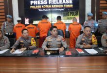 Press release yang digelar oleh Polres Kotim,