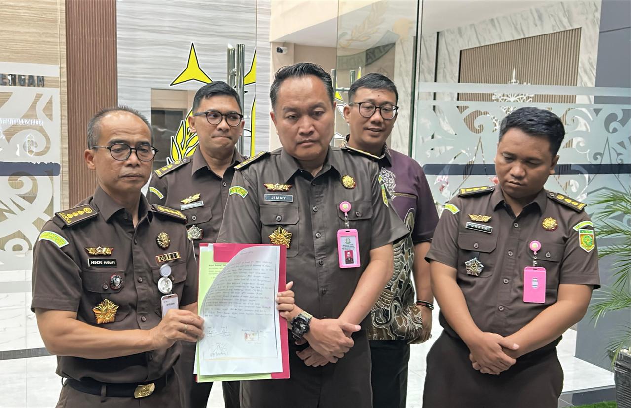 Siaran pers yang digelar oleh Kejati Kalteng,
