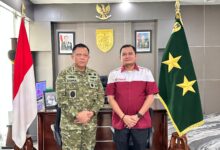 Ketua Pengprov Orado Kalteng bersama Pangdam XXII/TB, Mayjen TNI Zainul Arifin