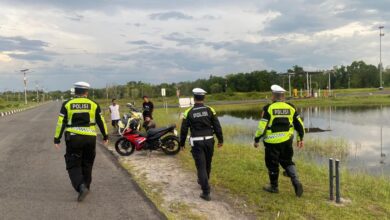 Cegah Balapan Liar dan Kejahatan Jalanan, Polantas Patroli di Area Bandara
