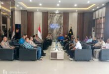 Suasana Audensi antara Kapolda Kalteng, Irjen Pol Iwan Kurniawan dengan jajaran para Ketua Serikat Buruh Kalteng