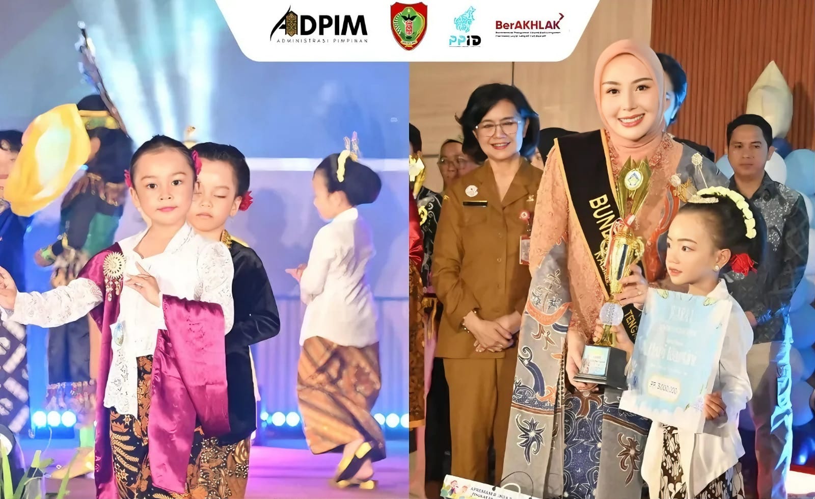 Bunda PAUD Prov. Kalteng, Aisyah Thisia Agustiar Sabran menyapa para peserta Lomba Kartini PAUD yang digelar di Aula Dinas Pendidikan Provinsi Kalimantan Tengah