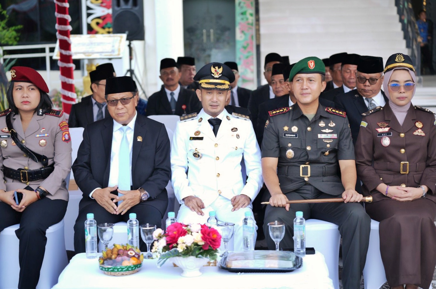 Ketua DPRD Kota Palangka Raya, Subandi menghadiri Peringatan Hari Otonomi Daerah (Otda) ke-30 Tahun 2026 di Halaman Kantor Wali Kota Palangka Raya