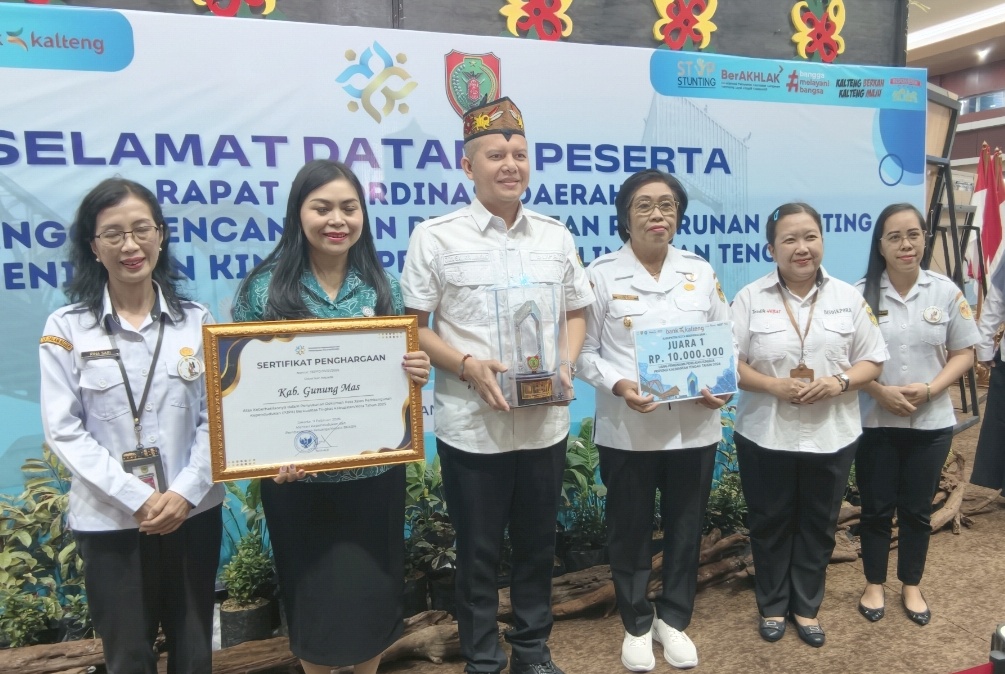 Pemkab Gunung Mas berhasil meraih prestasi dalam Penilaian Kinerja Percepatan Penurunan Stunting Tahun 2026