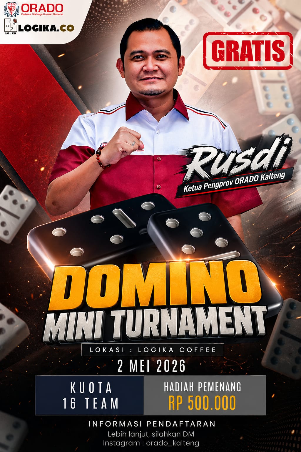 Jadwal Mini Turnamen Domino ORADO Kalteng