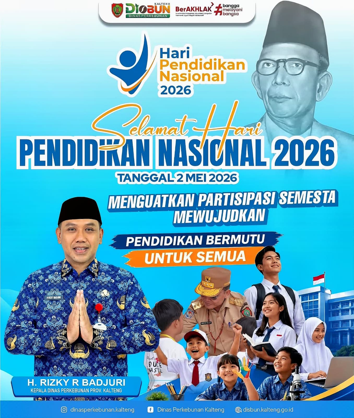 Kepala Dinas Perkebunan Prov. Kalteng, H. Rizki R Badjuri