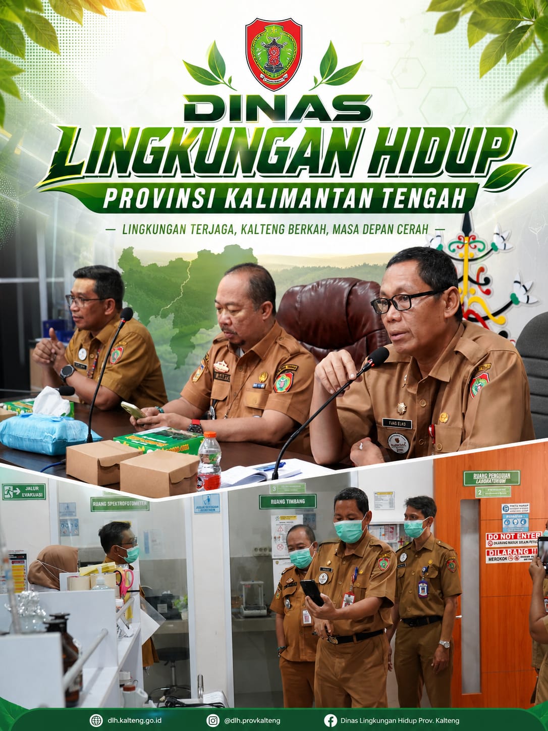 Suasana penilaian lapangan oleh Tim Penilai BLUD di UPT Laboratorium Lingkungan, DLH Prov. Kalteng