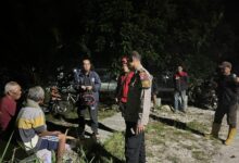 Tim gabungan ketika melakukan penyisiran lansia yang hilang di Hutan Bukit Batu Palangka Raya