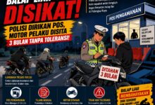 Tak Ada Ampun! Dirikan Pos Jaga, Pelaku Balap Liar Siap-Siap Kehilangan Motor 3 Bulan