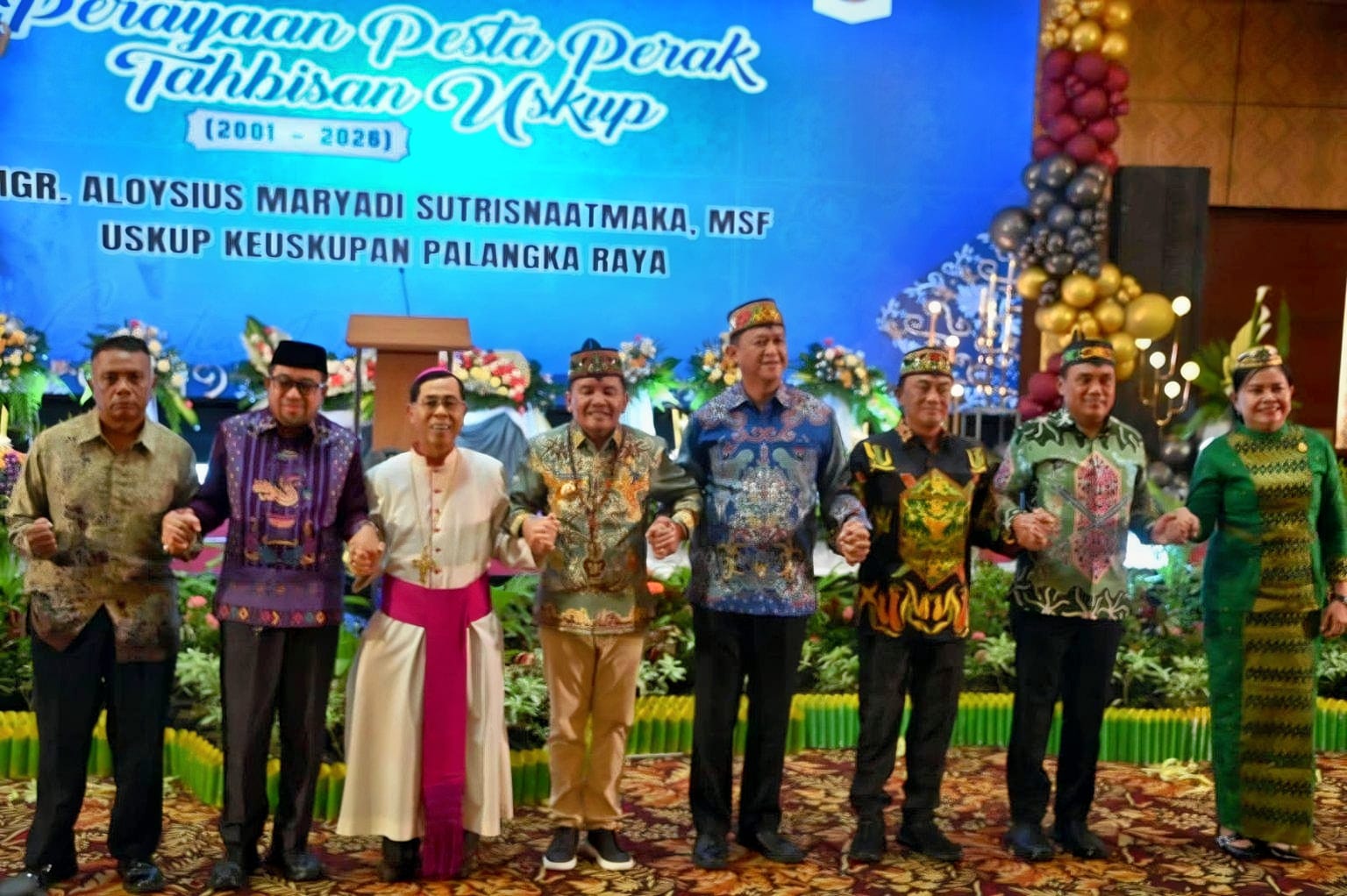 Kapolda Kalteng Apresiasi 25 Tahun Pengabdian Uskup Palangka Raya dalam Menjaga Kerukunan Umat
