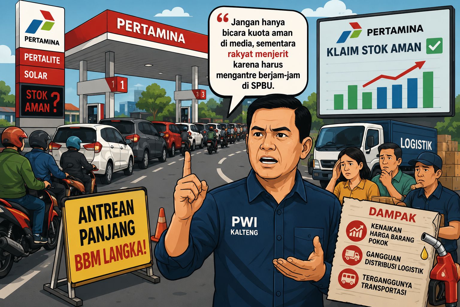 BBM Langka dan Antrean Mengular, Pertamina Diminta Jangan Sekadar Klaim Stok Aman