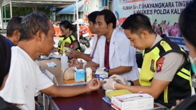 Pelayanan kesehatan yang digelar Rumkit Bhayangkara
