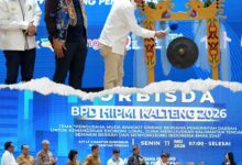 ‎Gubernur Kalteng, H. Agustiar Sabran saat membuka kegiatan Forum Bisnis Daerah (Forbisda) BPD HIPMI Provinsi Kalimantan Tengah Tahun 2026 yang digelar di Aula Jayang Tingang