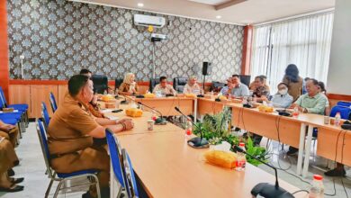 Suasana rapat Badan Musyawarah (Banmus) yang dilaksanakan di ruang rapat DPRD Kota Palangka Raya.