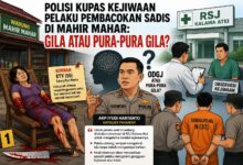 Polisi Kupas Kejiwaan Pelaku Pembacokan Sadis di Mahir Mahar
