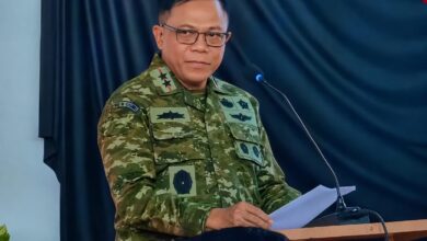 Pangdam XXII/TB, Mayjen TNI Zainul Arifin membacakan sambutan dalam kegiatan peluncuran operasional KDKMP yang dilaksanakan serentak di 1.061 titik di seluruh Indonesia