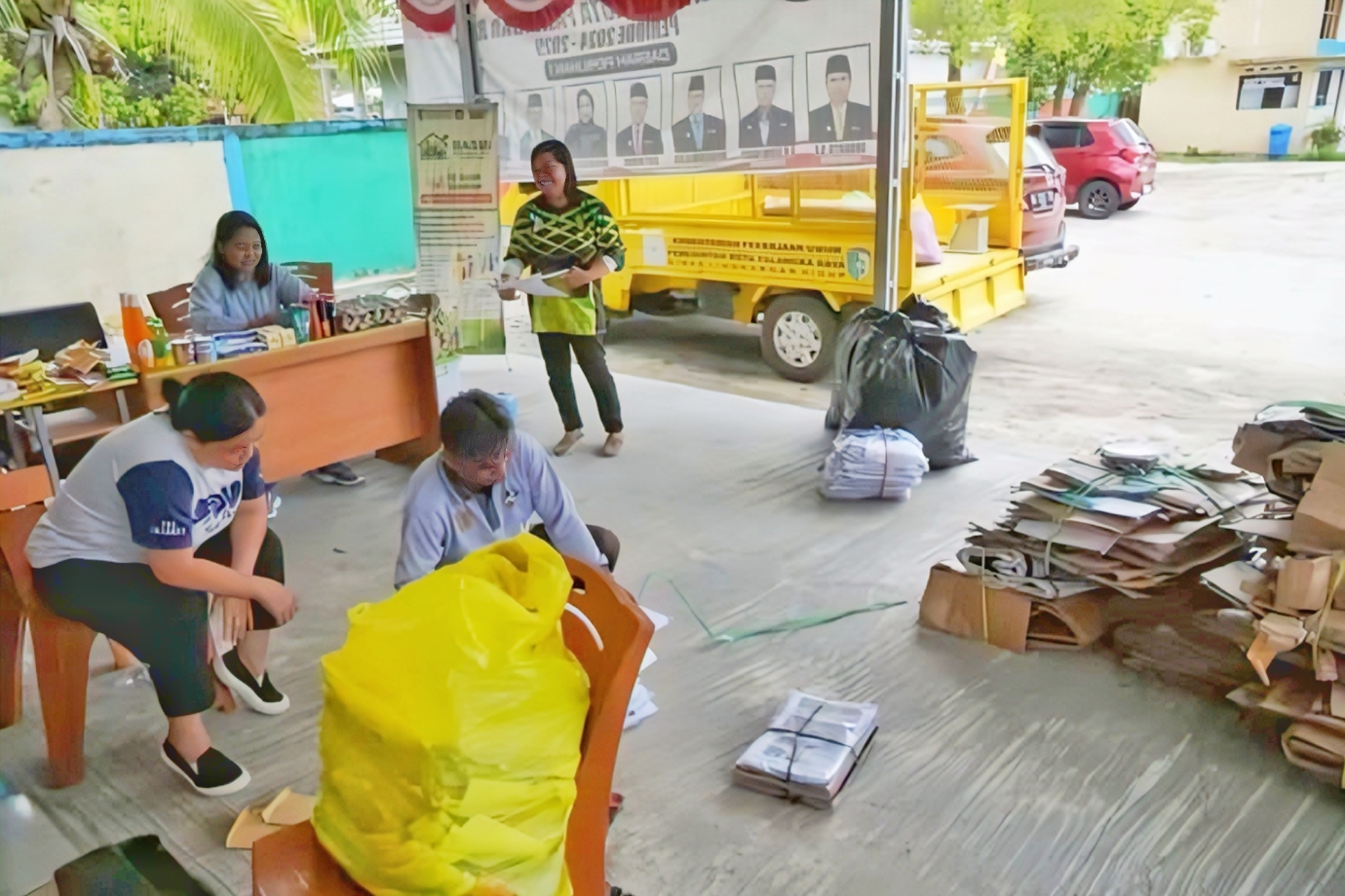 Program Bank Sampah yang dilaksanakan di Posyandu Marina Permai III