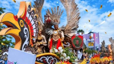 ‎Penampilan kreatif Bank Kalteng dalam acara Karnaval Budaya Festival Budaya Isen Mulang (FBIM) 2026