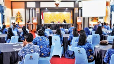 Suasana saat Pembukaan Pelatihan Manajemen Pelayanan Publik Tahun 2026 di Aula Sei Kapuas BPSDM Provinsi Kalimantan Tengah