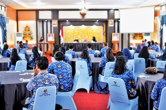 Suasana saat Pembukaan Pelatihan Manajemen Pelayanan Publik Tahun 2026 di Aula Sei Kapuas BPSDM Provinsi Kalimantan Tengah