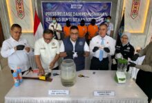 BNNP Kalteng Ringkus Tiga Bandar Sabu Jaringan Murung Raya, Pasokan Diduga dari Banjarmasin, Kalteng.co, Palangkaraya, Kepala BNNP Kalimantan Tengah Mada Roostanto,