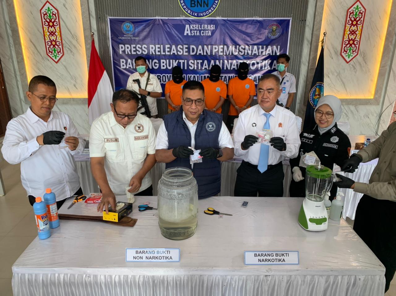 BNNP Kalteng Ringkus Tiga Bandar Sabu Jaringan Murung Raya, Pasokan Diduga dari Banjarmasin, Kalteng.co, Palangkaraya, Kepala BNNP Kalimantan Tengah Mada Roostanto,