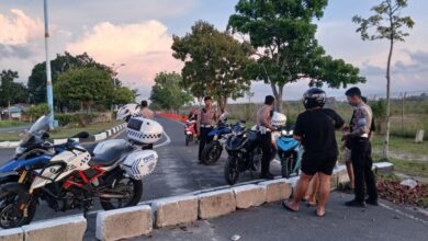 Sejumlah kendaraan yang berhasil diamankan petugas kepolisian di kawasan Bandara Tjilik Riwut