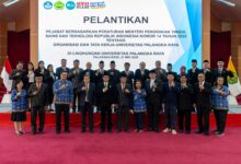 Jajaran UPR saat foto bersama usai pelantikan struktural baru UPR