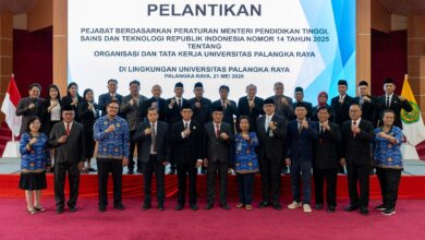 Jajaran UPR saat foto bersama usai pelantikan struktural baru UPR