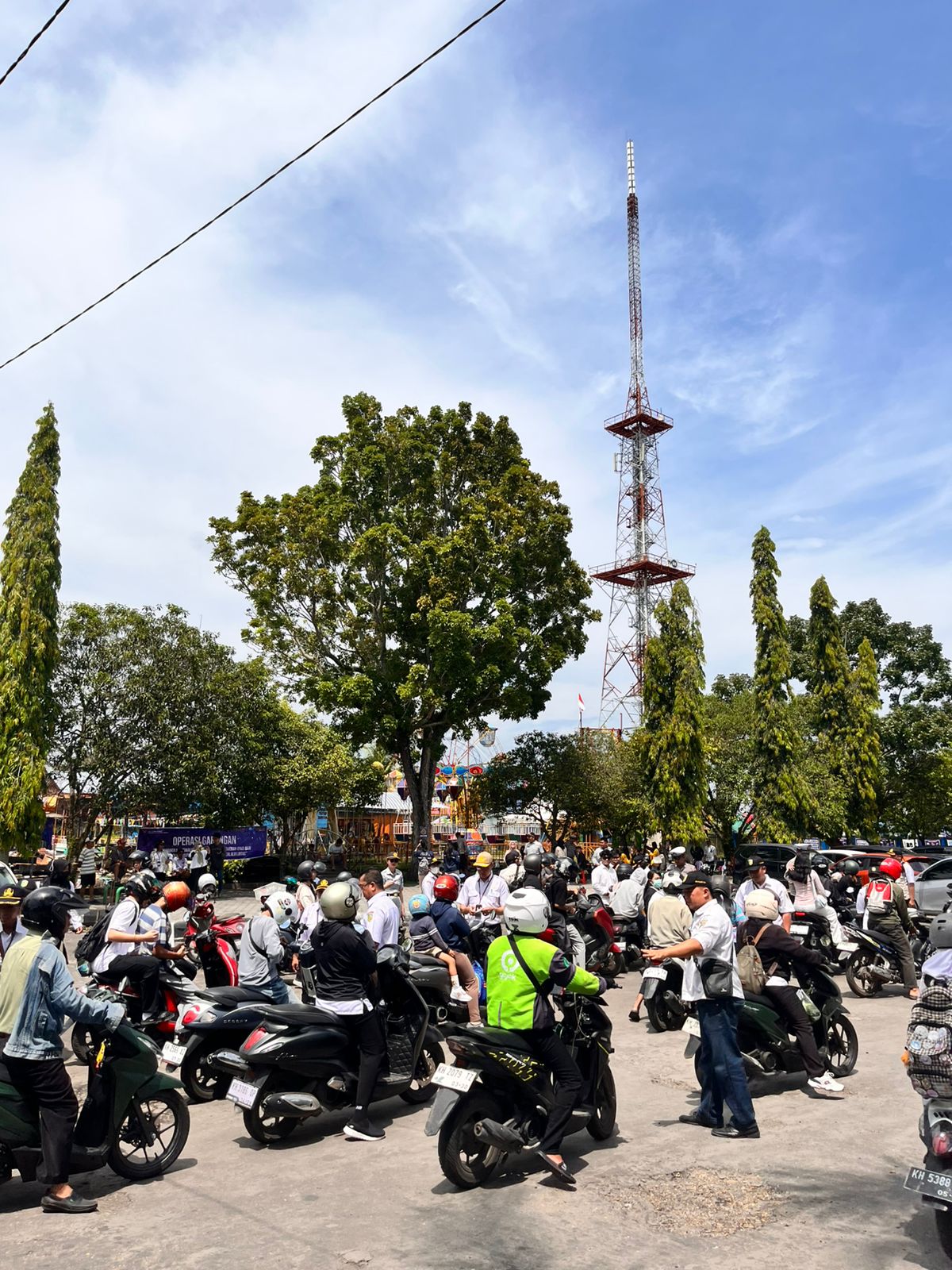 Operasi razia pajak yang berlangsung di Palangka Raya, baru-baru ini.