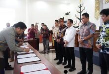 Penandatanganan Perjanjian Kerja Sama Pengembangan Ekonomi Daerah Provinsi Kalimantan Tengah Tahun 2026, belum lama ini
