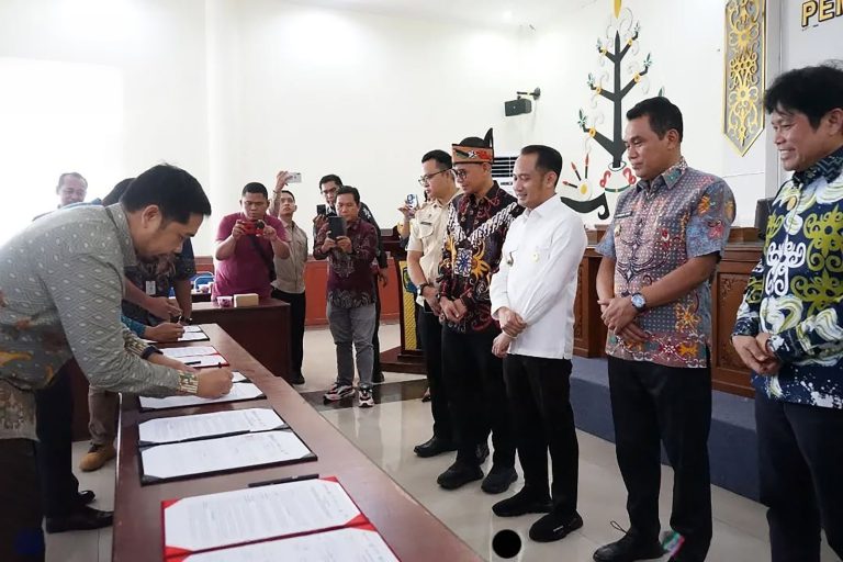 Penandatanganan Perjanjian Kerja Sama Pengembangan Ekonomi Daerah Provinsi Kalimantan Tengah Tahun 2026, belum lama ini