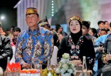 Wakil Ketua I DPRD Provinsi Kalimantan Tengah, Riska Agustin(kanan) saat menghadiri HBN