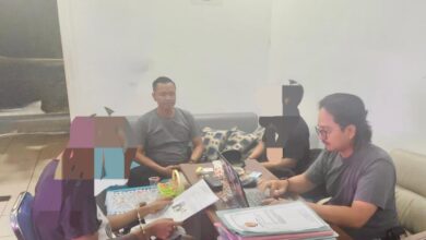 Dua pelaku diperiksa Unit Reskrim Polsek Pahandut